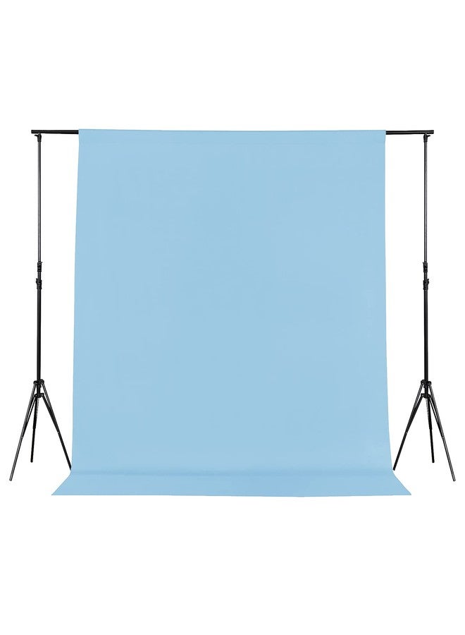 Joccun 5X7FT Light Blue Backdrop Background for Photography,Polyester Backdrop Curtain Background Screen for Photography,Photoshoot,Video Recording,Studio, Minimum Fit Stand Width of 7FT - Image 1