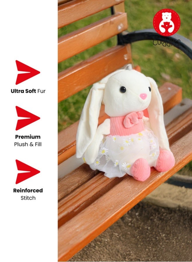 Cuddles Adorable Marshmallow Bunny Rabbit Plush Stuffed Animal Toy 20cm-Pink - Image 5