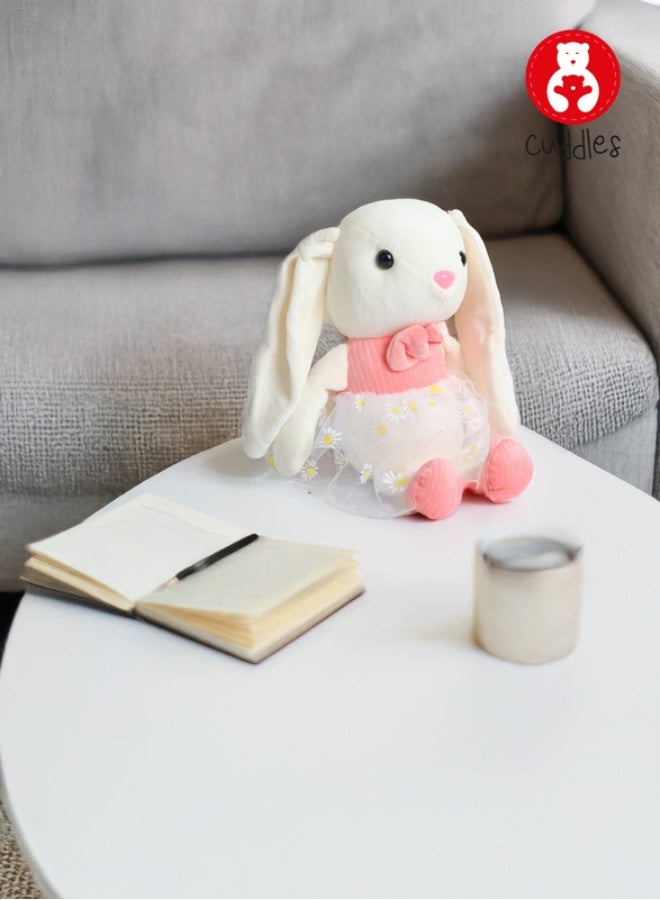 Cuddles Adorable Marshmallow Bunny Rabbit Plush Stuffed Animal Toy 20cm-Pink - Image 1