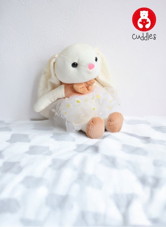 Cuddles Adorable Marshmallow Bunny Rabbit Plush Stuffed Animal Toy 20cm-Pink - Image 4