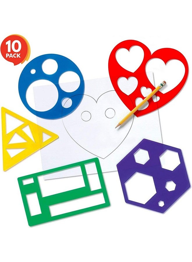 Haoser Wooden Shape Stencil Set for Kids Learning Tool for Toddlers and Preschooler (Beige Colour-4 in) - Image 3