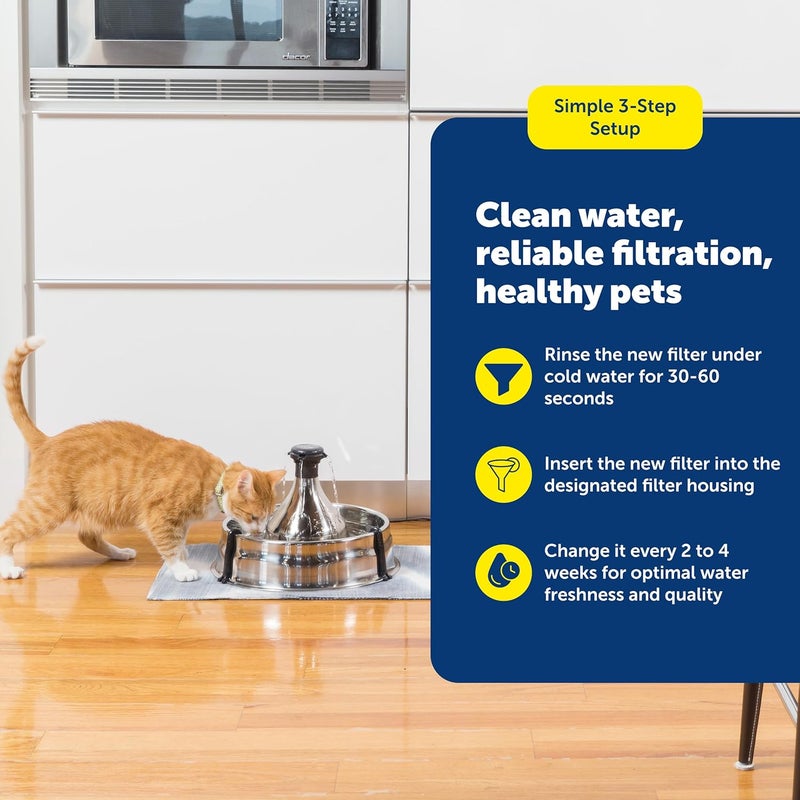 PetSafe Drinkwell 360 Replacement Activated Carbon Filters - 3 Pack for Fresh Water - Image 5