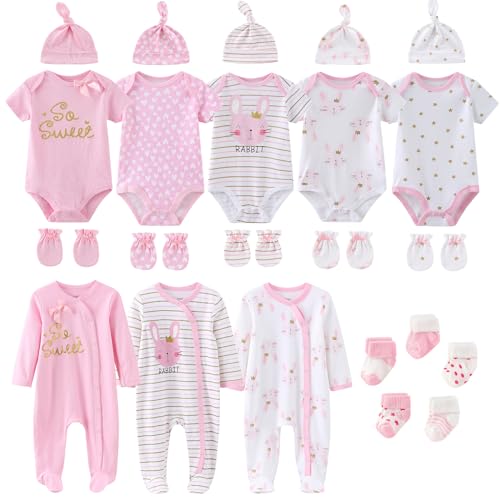 Ruliby New Born Clothes Cotton Layette Gift Outfit Set Baby Girl Clothing and Accessories 03 Months - Image 1