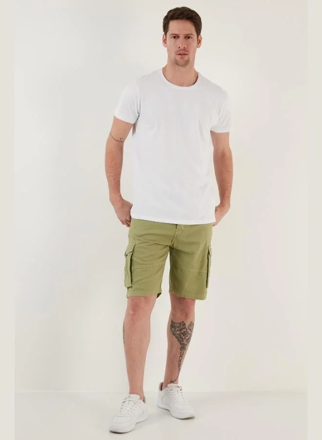 Buratti  Buratti Cotton Slim Fit Crew Neck T Shirt Men's T SHIRT 541TACTICAL for Men | Best Price UAE