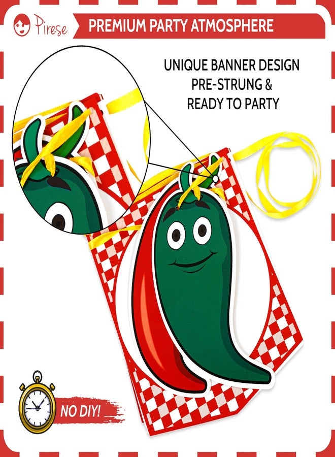 Pirese Chili Cook Off Decorations - Chili Pepper Decorations & Banner for Cookoff Parties, Chili Cook Off Supplies, Mexican Chili Peppers Decor, Fiesta Cooking & Spicy Pepper Party Decorations - Image 5