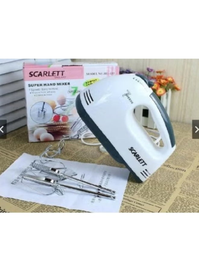Scarlett 7-Speed Handheld Electric Egg Beater – Your Smart and Ideal Assistant in Every Kitchen - Image 5