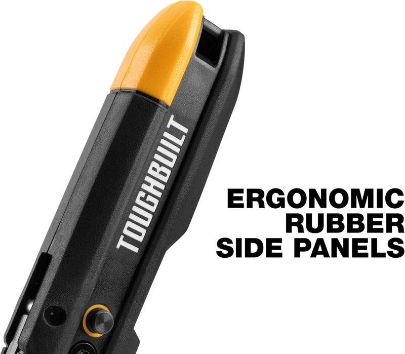 ToughBuilt â€“ Prybar Utility Knife with Blade Storage, Heavy-Duty Folding Utility Knife with Built-In Prybar, Scraper Edge, Wire Cutter, Internal Blade Storage, All-Metal Construction (TB-H4-12-IST) - Image 5