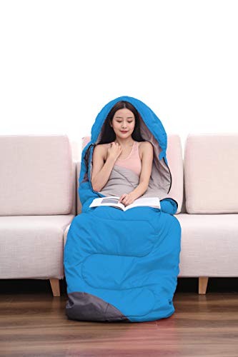 tuphen- Sleeping Bags for Adults Kids Boys Girls Backpacking Hiking Camping Microfiber Liner, Cold Warm Weather 4 Seasons Winter, Fall, Spring, Summer, Indoor Outdoor Use, Lightweight & Waterproof - Image 4