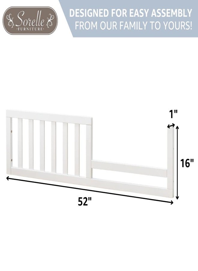 Sorelle Furniture Toddler Rails and Full-Size Bed Adult Rails, Sorelle Wood Bed Rail & Crib Conversion Kit, Converts Sorelle Furniture Crib to Toddler Bed and Full-Size Bed, # 151 - White - Image 4