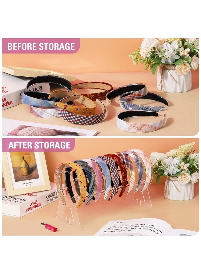 Suneerplay Uneerplay Headband Holder Clear Acrylic Headband Organizer Headband Holder Organizer Headband Display Stand Headband Storage Stand Hairband Stand For Women And Girls - Image 3