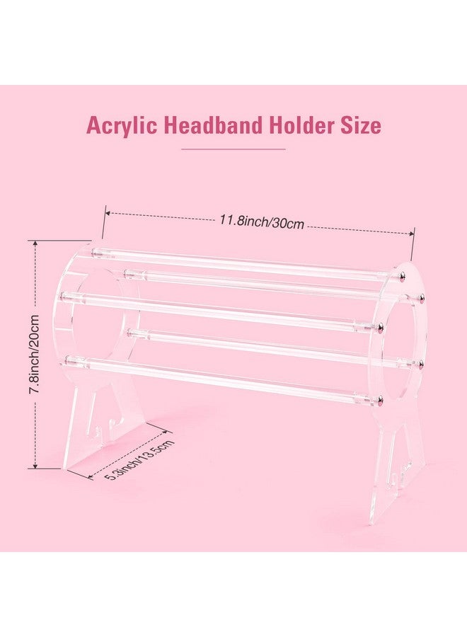 Suneerplay Uneerplay Headband Holder Clear Acrylic Headband Organizer Headband Holder Organizer Headband Display Stand Headband Storage Stand Hairband Stand For Women And Girls - Image 4
