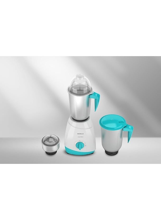 Havells Havells Aspro Neo 500 W Mixer Grinder– 3 Stainless Steel Jars (1.5 L, 1.5 L, 0.4 L), ACS Cooling, Overload Protector  - Image 2