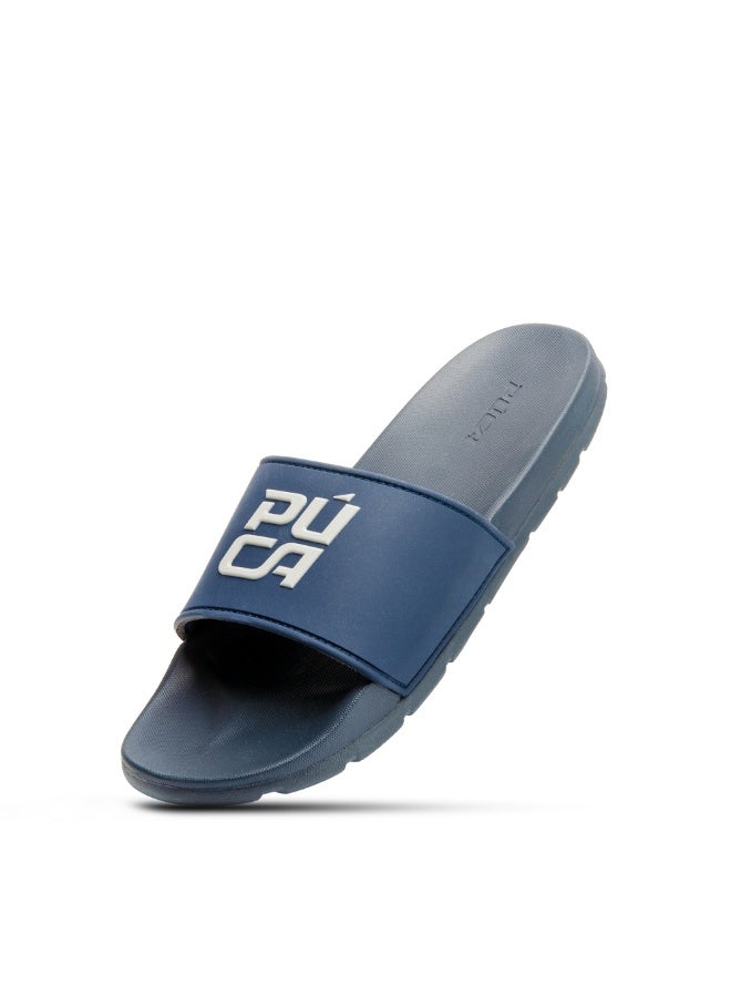 Puca Slider for Men Men's Flip Flop Durable and Light Weight With Maximum Grip Men's Slippers SLIDER001 Navy - Image 1