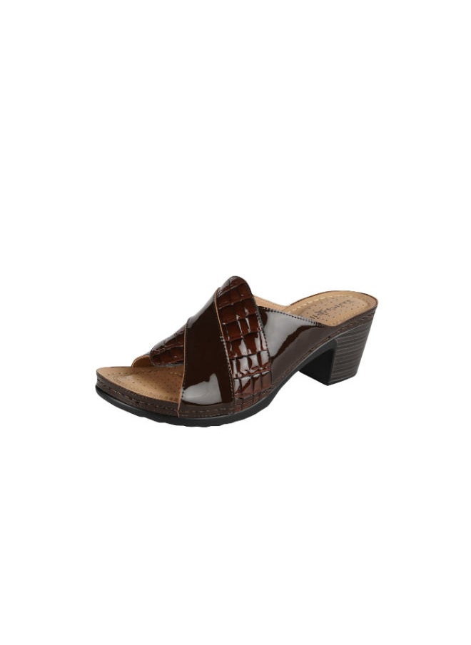 Michelle Morgan - Michelle Morgan Ladies  Block Heel 221-3 Gold - Image 1