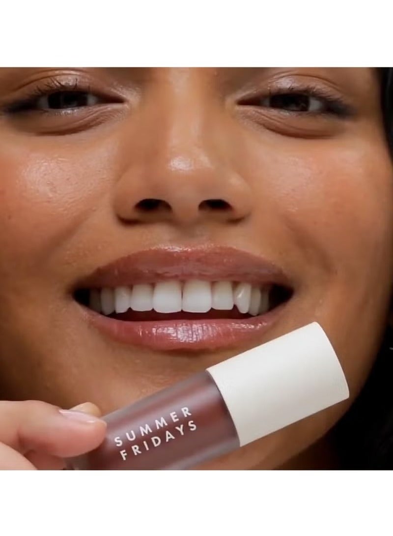 سامر فرايدايز بلسم الشفاه الملون مع غطاء مرطب شفاف ، لمعان عالية وعميقة الترطيب - دائم ، لينة ، غير عصا الصيغة - روز وود نايت ( 0.15 أوقية ) - Image 3