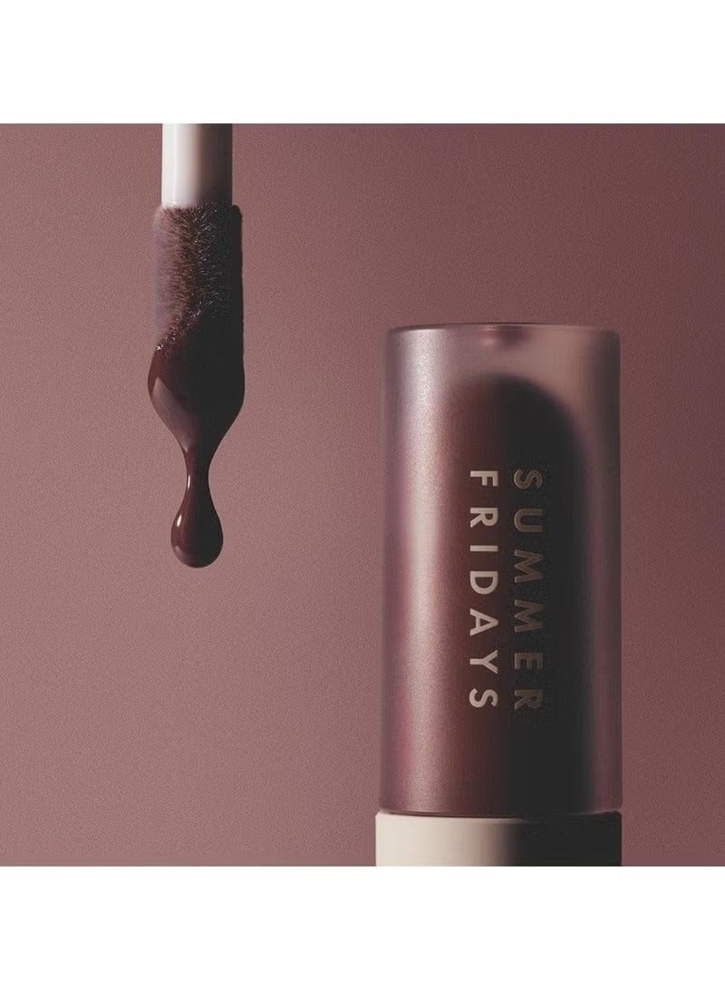 سامر فرايدايز بلسم الشفاه الملون مع غطاء مرطب شفاف ، لمعان عالية وعميقة الترطيب - دائم ، لينة ، غير عصا الصيغة - روز وود نايت ( 0.15 أوقية ) - Image 4