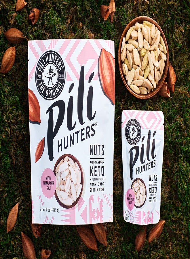 Pili Hunters - Wild Sprouted Pili Nuts, Himalayan Salt (1 lb Bag) Keto/Paleo/Vegan Snacks, Low Carb Energy, Gluten Free, No Sugar Added, Superfood, The Original - Image 3