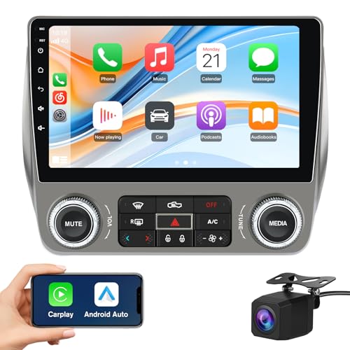Junsun 5G WiFi 2G RAM 64G ROM Car Radio Stereo for Chevrolet Chevy Camaro 2010 2011 2012 2013 2014 2015, Biult in Wireless CarPlay Android Auto BT 5.0 GPS Navigation DSP SWC with 1080P Backup Camera - Image 1