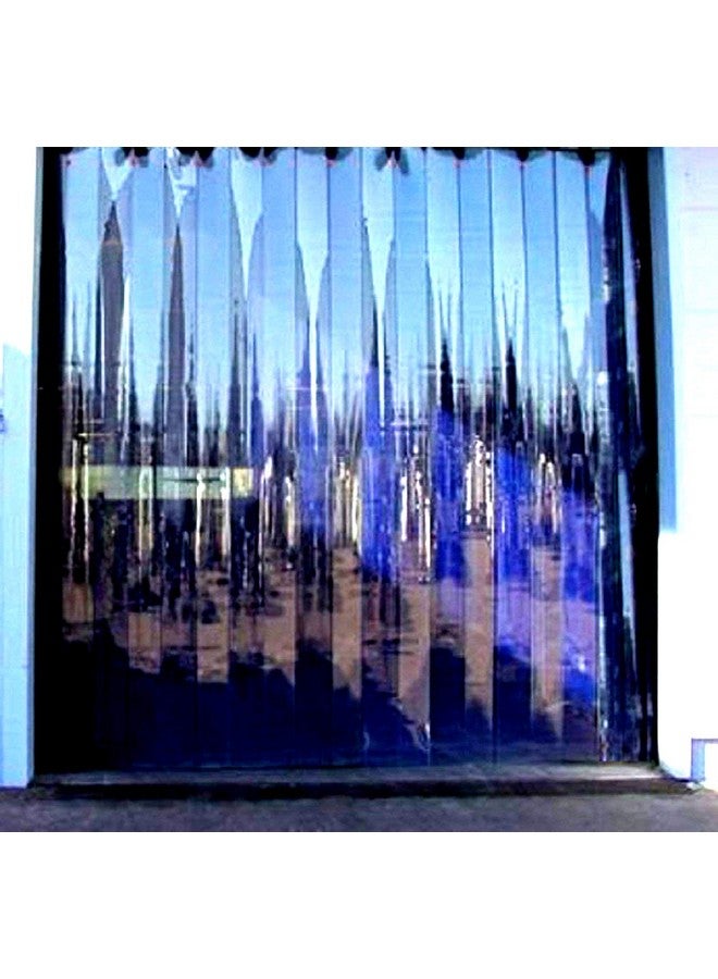 Kuber Industries PVC 6 Plastic Strips Transparent 0.50 mm AC Door Curtain (Width-54 Inches X Height-84 Inches) 7 Feet CTKTC40583(Pencil_Pleat) - Image 2