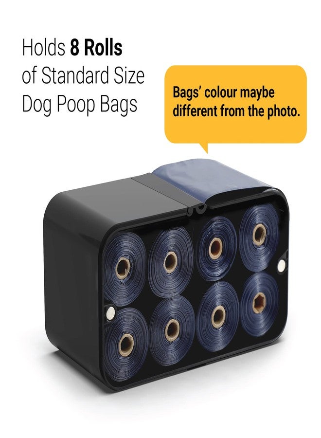 SVD.PET Doggie Waste Bag Dispenser, 120 Count, 8 Rolls, Black - Image 4