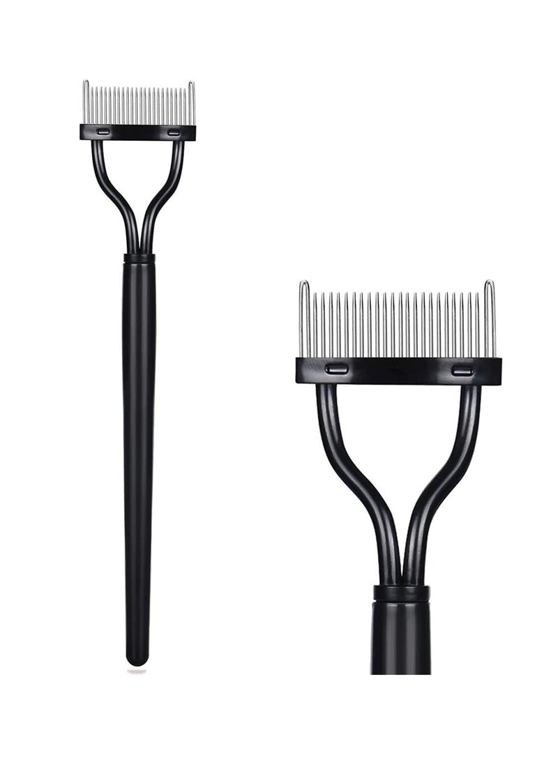 BELLSBERRY - Eyelash Comb Eyelashes Separator Curler Eyelash Lash Comb Mascara Applicator with Cover - Image 1