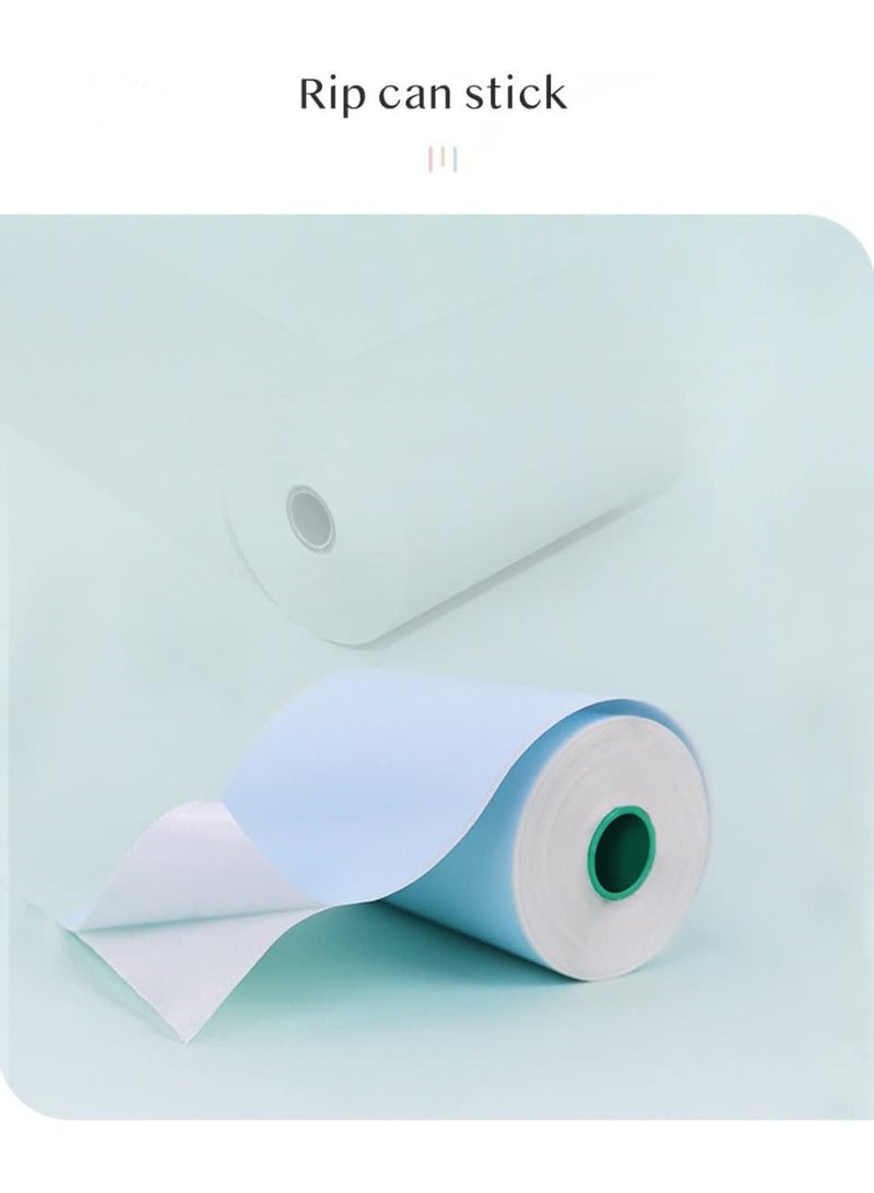 PeriPage Color Sticky Paper, 80 mm x 50 mm Size, 2 rolls Pink/Blue - Image 3