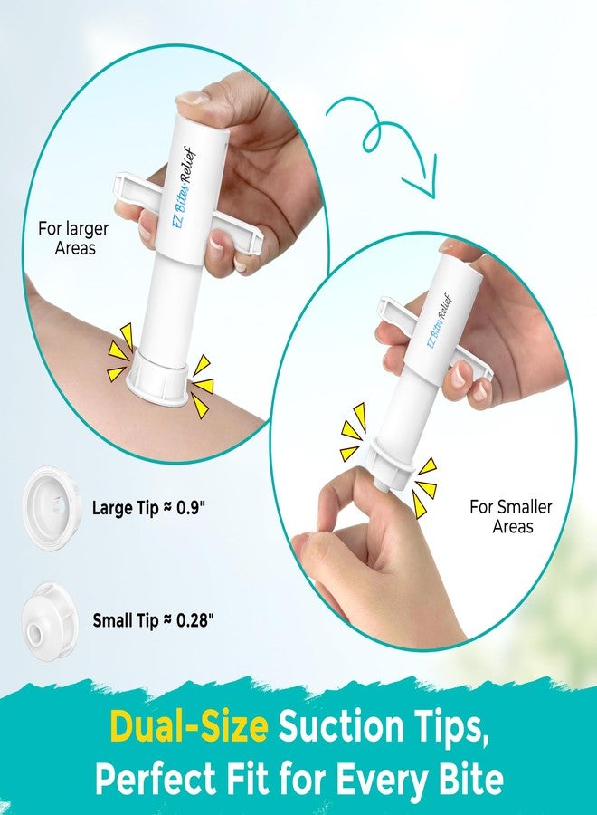 Trobing Bug Bite Suction Tool - Venom Extractor & Bee Bite Sucker Tool for Sting, Wasp & Spider Bites - Natural Itch Relief Chemical Free, Outdoor Tool for Camping Hiking, Kids & Adults (White-1 Pack - Image 4