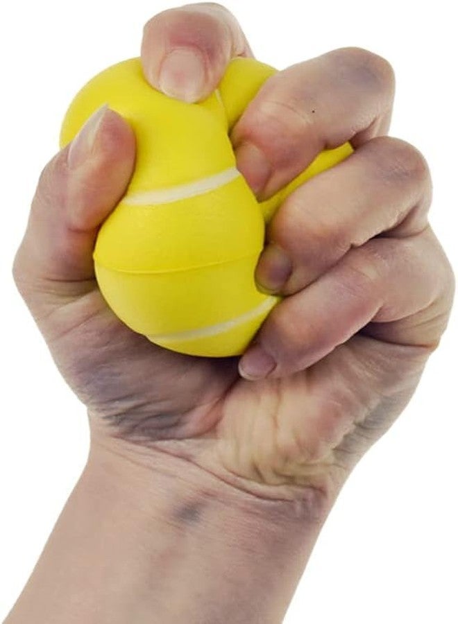 WinldMonmo Hand Exercise Stress Relief Ball, Yellow Tennis Ball, Soft Squeeze Ball for Resistance Training, Anxiety Relief for Teens & Adults - Image 3