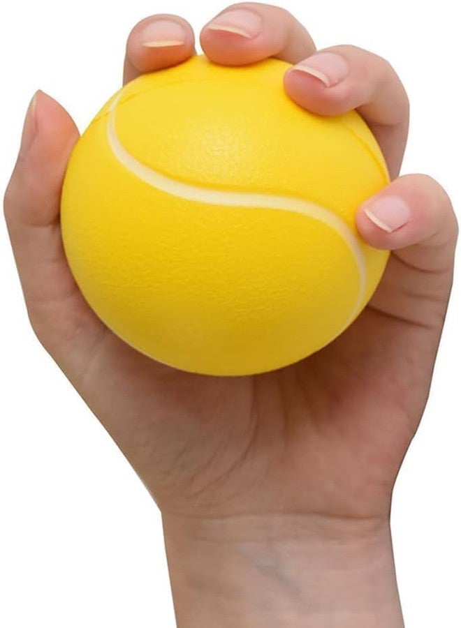 WinldMonmo Hand Exercise Stress Relief Ball, Yellow Tennis Ball, Soft Squeeze Ball for Resistance Training, Anxiety Relief for Teens & Adults - Image 2