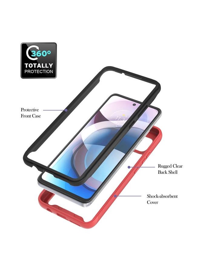 erorex - Case For Motorola One 5G Ace Starry Sky Solid Color Series Shockproof PC + TPU Protective Case with Ring Holder & Magnetic Function - Image 1