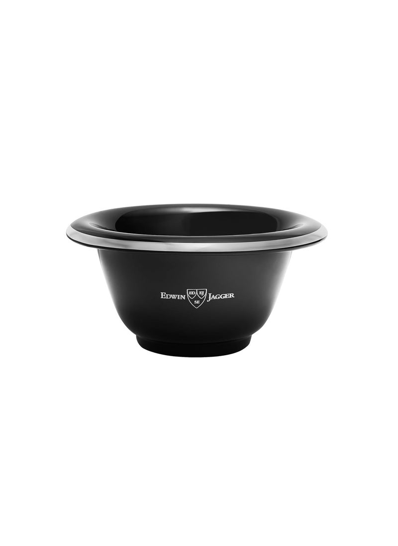 Edwin Jagger Edwin Jagger RN116 Porcelain Shaving Bowl for Men for Shaving Soap or Shaving Cream Black 