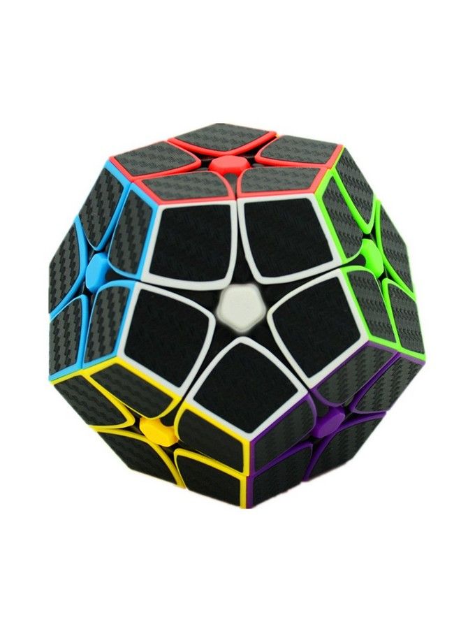 Phantom Carbon Fiber Sticker 2X2 Megaminx Stickerless Magic Cube Kilominx 2X2 With Black Sticker Speed Cube - Image 1