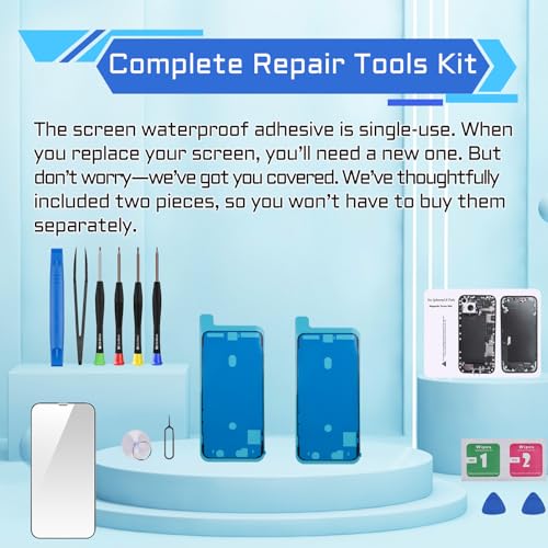 DGSCSMY for iPhone 14 Plus Screen Replacement 6.7" LCD Display Digitizer 3D Touch Waterproof Adhesive Sticker Full Assembly Repair Fix Tools Kit A2886 A2632 A2885 A2888 A2887 - Image 5