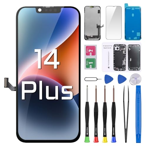 DGSCSMY for iPhone 14 Plus Screen Replacement 6.7" LCD Display Digitizer 3D Touch Waterproof Adhesive Sticker Full Assembly Repair Fix Tools Kit A2886 A2632 A2885 A2888 A2887 - Image 1