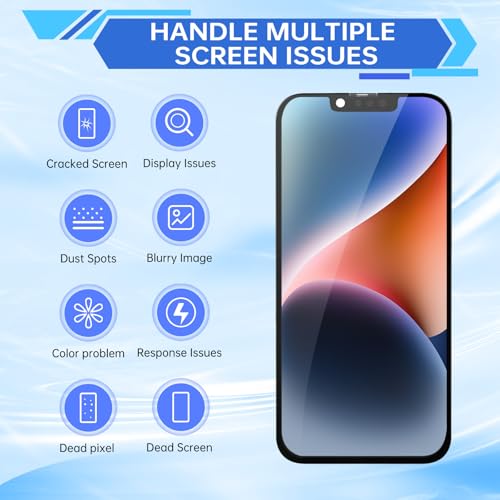 DGSCSMY for iPhone 14 Plus Screen Replacement 6.7" LCD Display Digitizer 3D Touch Waterproof Adhesive Sticker Full Assembly Repair Fix Tools Kit A2886 A2632 A2885 A2888 A2887 - Image 4