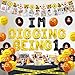 Balterever Construction 1st Birthday Party Decoration for Boys Im Digging Being 1 Birthday Decor Dump Truck Decors for 1 Year Old Boys with Construction Bday Photo Banner Cake Topper High Chair Banner - Image 4