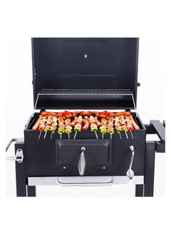 Charcoal BBQ Garden Grill with Adjustable Shelf, 113 cm x 45.5 cm x 100 cm – Outdoor Cooking Grill for BBQ Parties & Backyard Gatherings. (Black) Arfan - pzsku/Z69FD2425B2387370AE9BZ/45/_/1732982586/a1410b79-c193-496b-be7f-2930a54356b9