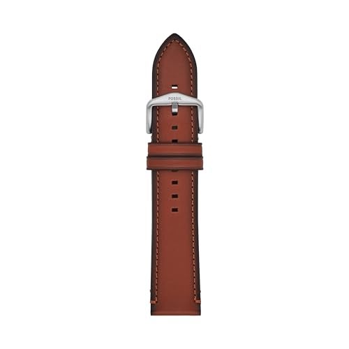 Fossil Mens 22mm Amber LiteHide Leather Watch Band - Image 1