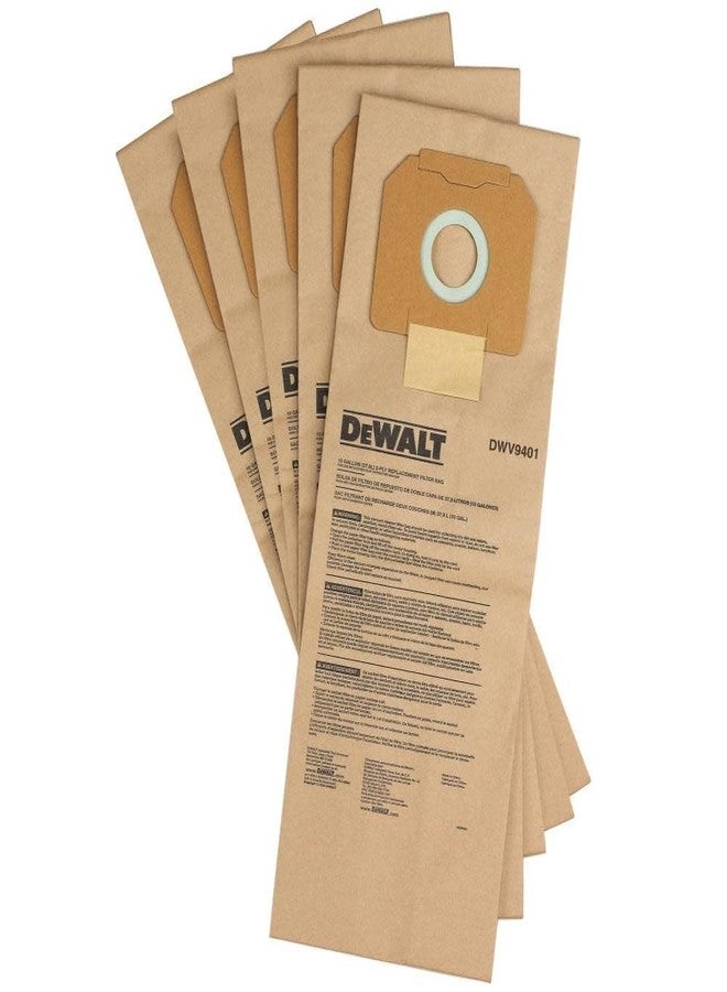 DEWALT DWV9401 Paper Bag for DWV012 Dust Extractor, 5-Pack - Image 3