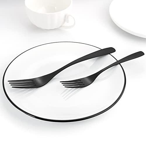 Bysta Matte Black Silverware Set, Bysta 20-Piece Stainless Steel Flatware Cutlery Set for 4, Satin Finish, Dishwasher Safe, Nice Box Package - Image 5