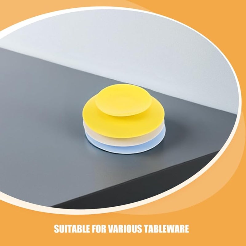 6Pcs Double Sided Silicone Suction Pads Non Slip Utensil Rest for Bowls and Plates - Image 4