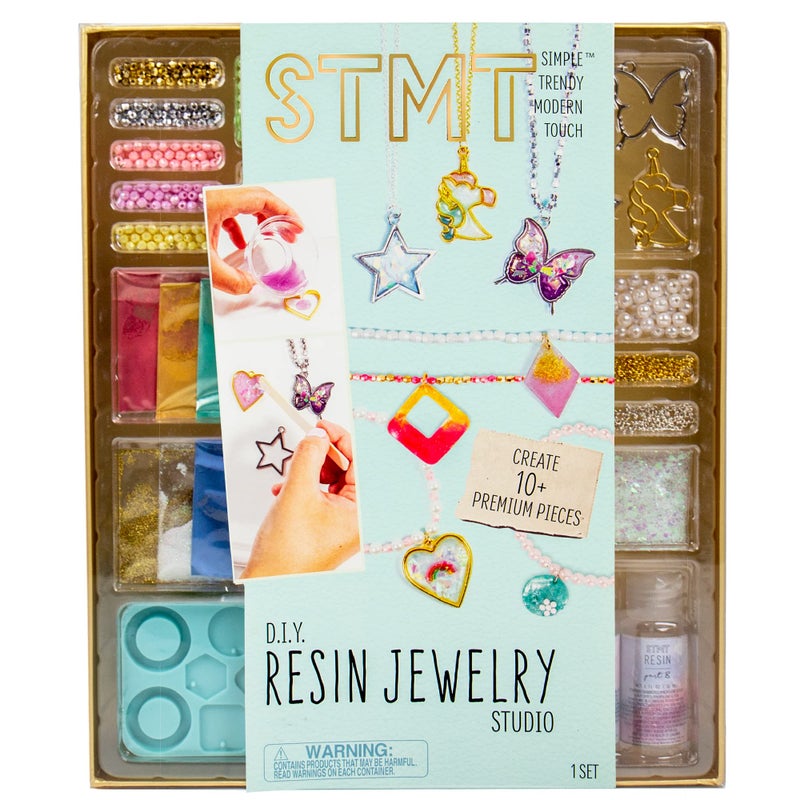 STMT D.I.Y. Resin Jewelry Studio, All-in-One Resin Jewelry Making Kit with Molds, Fun DIY Kit to Make Your Own Necklaces, Bracelets & More, Great Gift for Teen Girls 14+ - Image 1