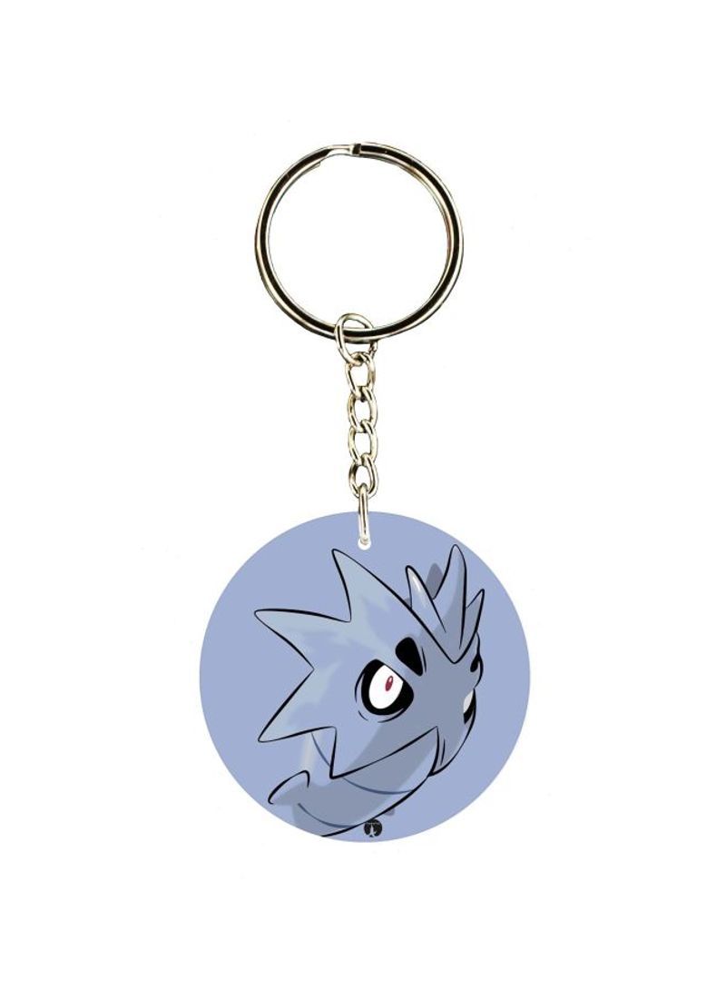 Cartoon Themed Single Sided Keychain