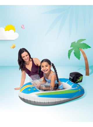 Intex Pool Cruiser Inflatable Pool Floats | Assorted Color May Vary | 119x114cm | Ages 3-6 52x37inch - view 2