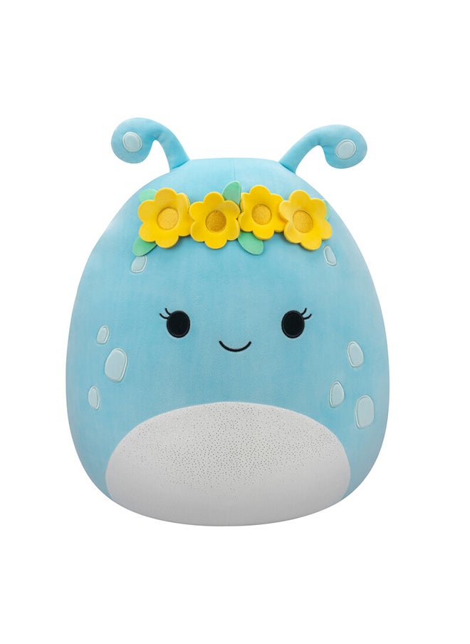 Squishmallows Large Plush 16 inch Natnat Pastel Blue Alien with Flower Crown Officially Licensed Kellytoy Plush Toy Colorful Soft Gift for Kids Girls & Boys Washable Squishy Stuff Toy Multicolor All Age  - Image 5