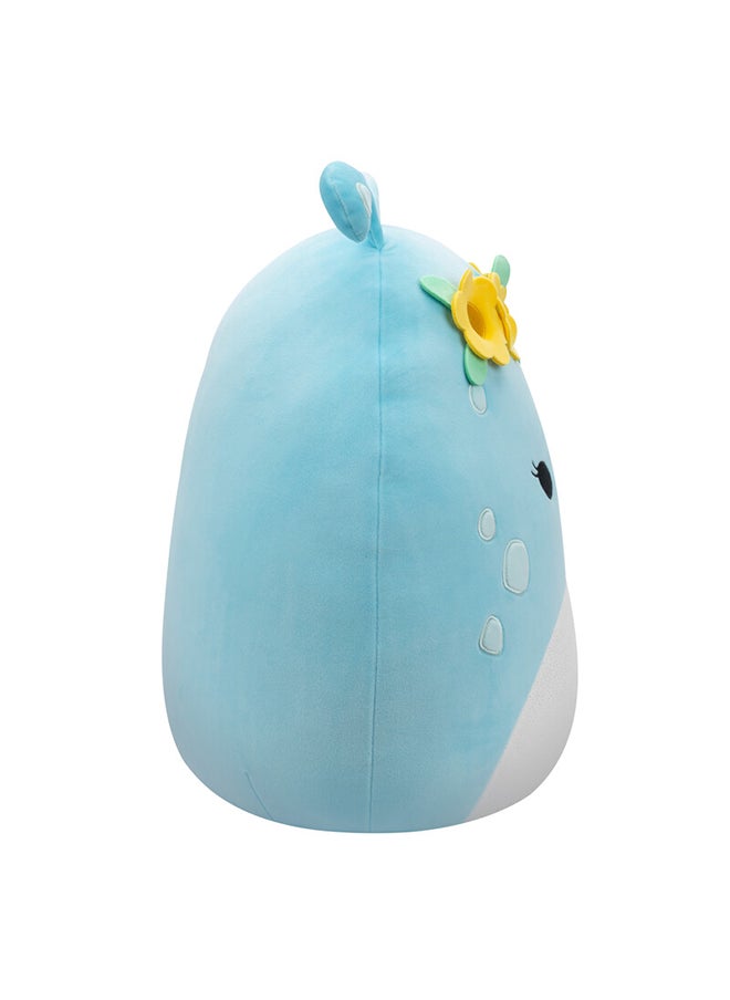 Squishmallows Large Plush 16 inch Natnat Pastel Blue Alien with Flower Crown Officially Licensed Kellytoy Plush Toy Colorful Soft Gift for Kids Girls & Boys Washable Squishy Stuff Toy Multicolor All Age  - Image 3