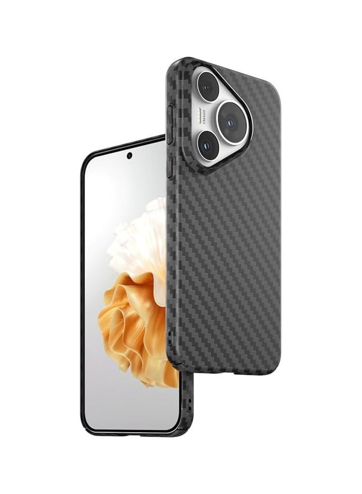general Case Compatible with Huawei P70 Pro Case, Carbon Fiber PC Case Thin Anti Fingerprint Heat Dissipation Hard Back Cover Shell for Huawei P70 Pro - Image 1