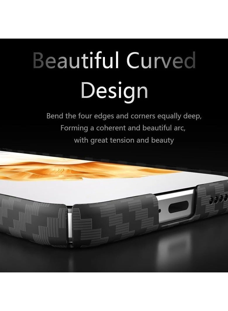 general Case Compatible with Huawei P70 Pro Case, Carbon Fiber PC Case Thin Anti Fingerprint Heat Dissipation Hard Back Cover Shell for Huawei P70 Pro - Image 4