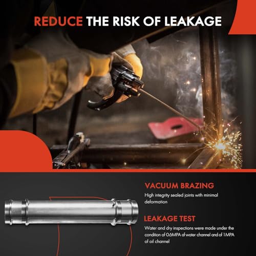 A-Premium Engine Oil Cooler Kit with Gasket and Seal - Compatible with Ford F250 F350 F450 F550 E350 E450 E550 Super Duty, 1994-2003, 7.3L, Powerstroke Diesel, Replaces# 1804378C2, 1804414C1 - Image 5