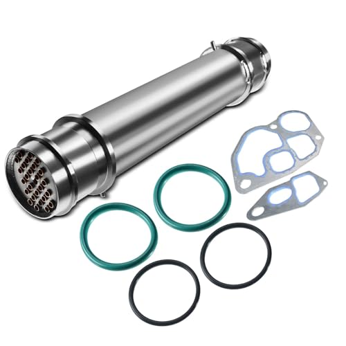 A-Premium Engine Oil Cooler Kit with Gasket and Seal - Compatible with Ford F250 F350 F450 F550 E350 E450 E550 Super Duty, 1994-2003, 7.3L, Powerstroke Diesel, Replaces# 1804378C2, 1804414C1 - Image 1
